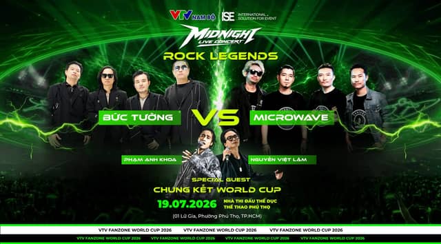 Midnight Live Concert: Rock Legends — Bức Tường vs Microwave (World Cup final night)