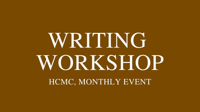 Workshop «Creative Writing»