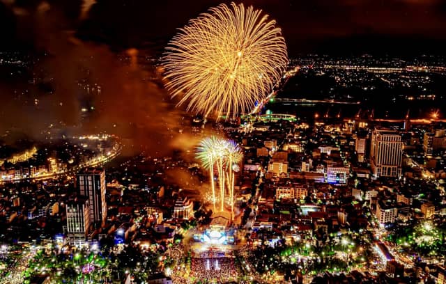 National Day (Sept 2) art program & fireworks