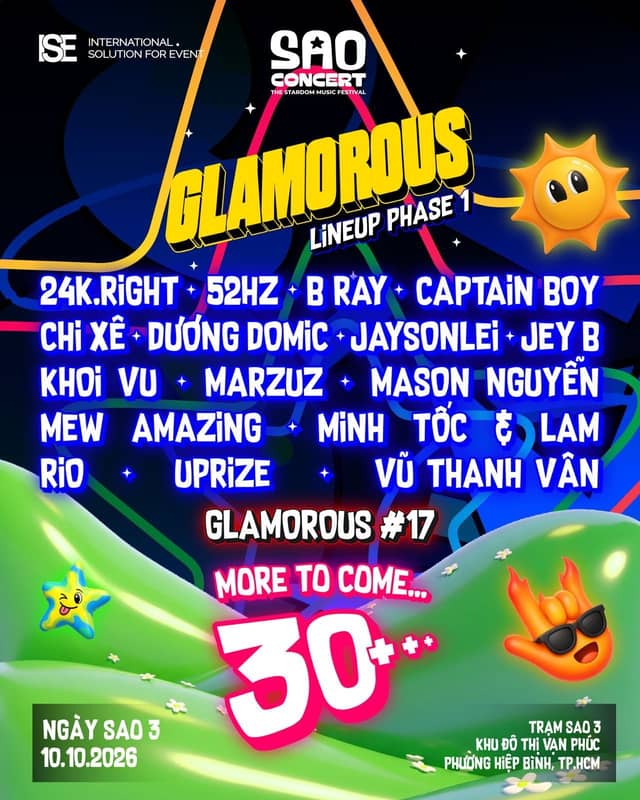 Music festival «Sao Concert Trạm 3 – The Stardom Music Festival»