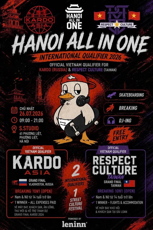 Hanoi All in One x Độc Duck 2 — ĐỘC DUCK 2 x KARDO VIETNAM 2026 x RESPECT CULTURE VIETNAM