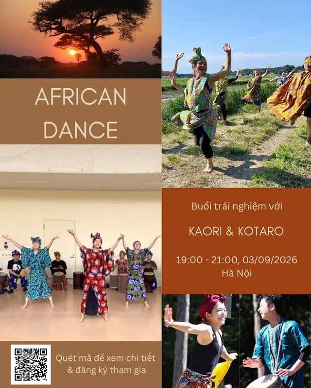 African Dance taster session with Kaori and Kotaro