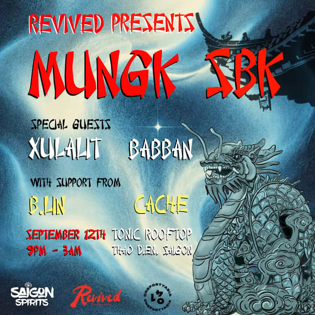 Bass music party «Revived presents Mungk & SBK» at Tonic Rooftop