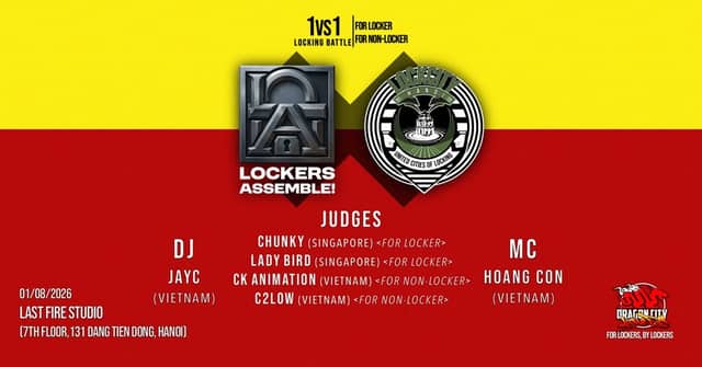 LOCKERS ASSEMBLE! x LOCK CITY HANOI — Hanoi's first Locking tournament