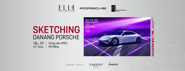 Скетчинг Дананга — рисуем Porsche