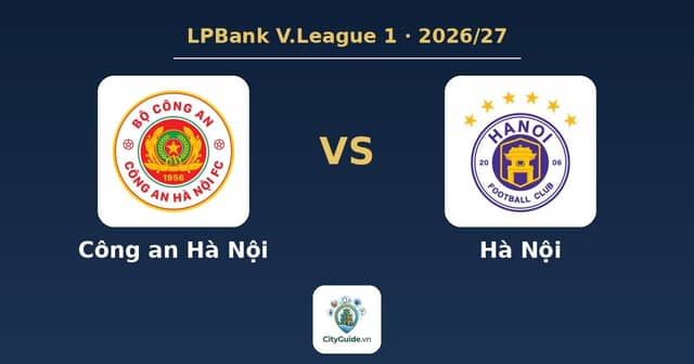 Football match «Công an Hà Nội - Hà Nội»