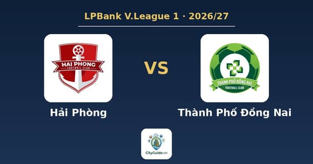 Football match «Hải Phòng - Thành Phố Đồng Nai»