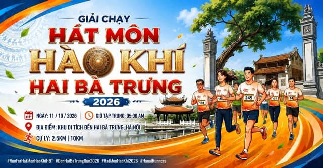 Running race «Hát Môn Hào Khí Hai Bà Trưng 2026» (Heroic Spirit of the Trưng Sisters)