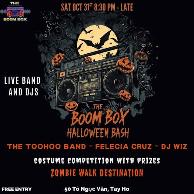 Tiệc Halloween «THE BOOM BOX HALLOWEEN BASH» tại The Boom Box