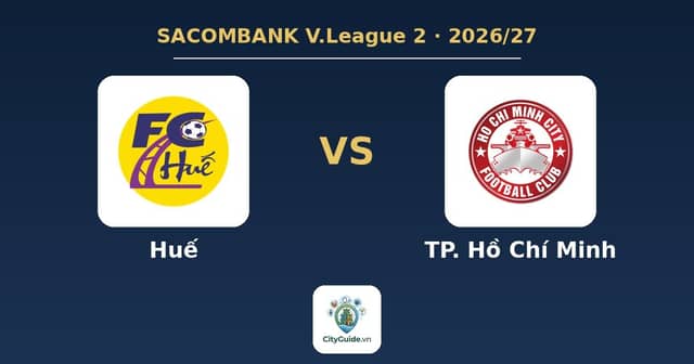 Football match «Huế - TP. Hồ Chí Minh»