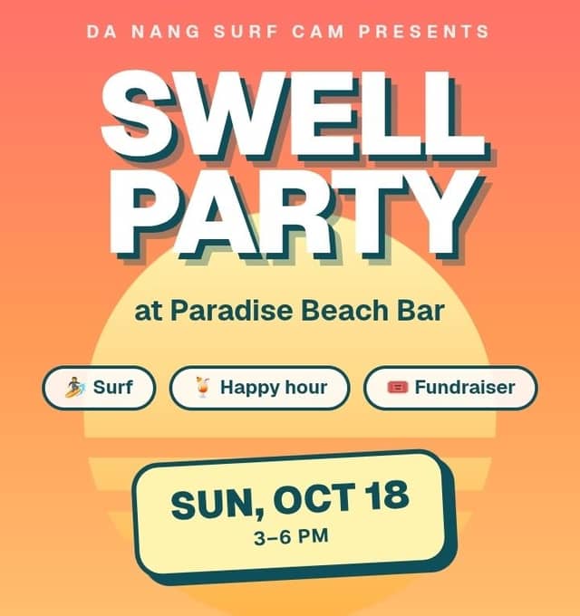 Tiệc gây quỹ «Swell Party» tại Paradise Beach Bar