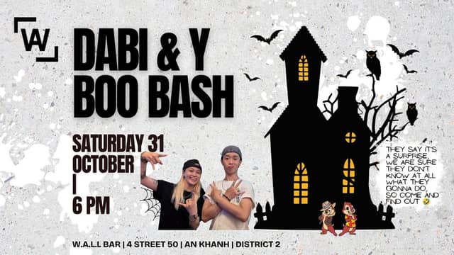 Хэллоуин-вечеринка «Dabi & Y Boo Bash» в W.A.L.L Bar Saigon