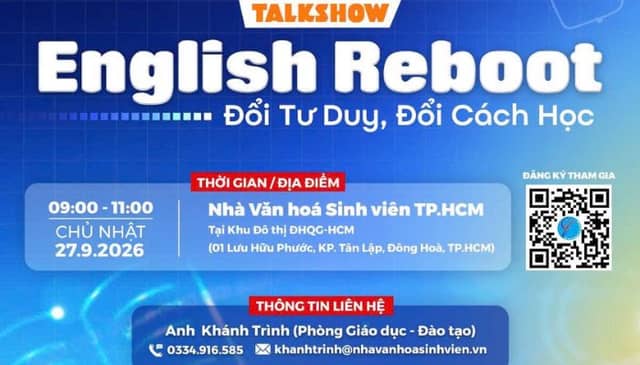 Talkshow «English Reboot – Đổi Tư Duy, Đổi Cách Học»