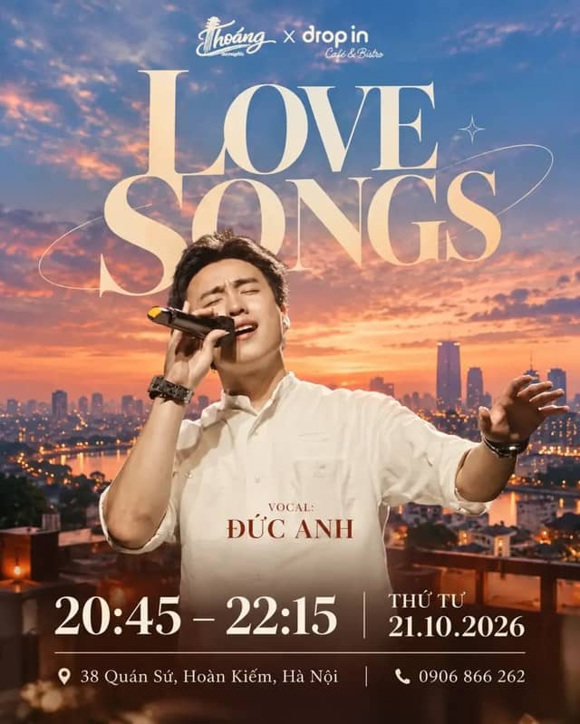Acoustic night «LOVE SONGS» at Thoáng Acoustic