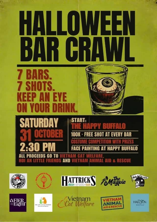 Bar crawl Halloween «HALLOWEEN BAR CRAWL» An Bàng