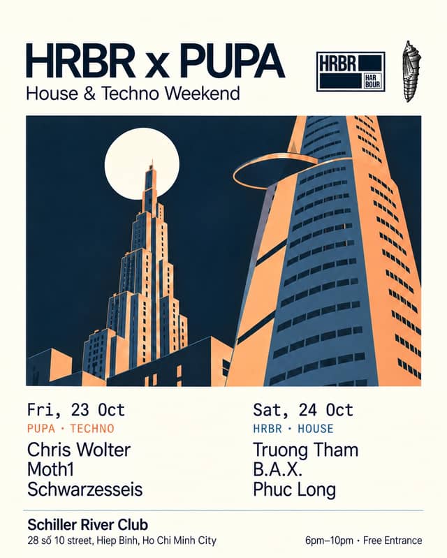 Techno and house weekend «HRBR x PUPA – House & Techno Weekend»