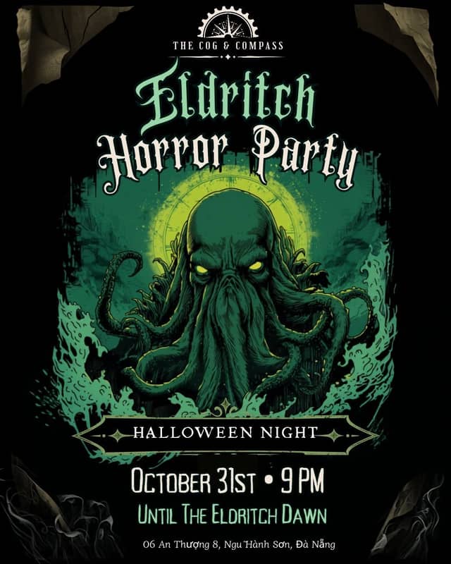 Halloween party «Eldritch Horror Party» at The Cog & Compass