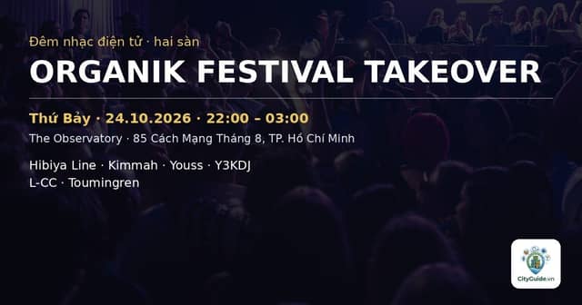 Tiệc club «Organik Festival Takeover» tại The Observatory
