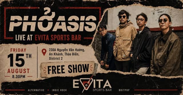 PHOASIS – Oasis Tribute Night (Live at Evita)