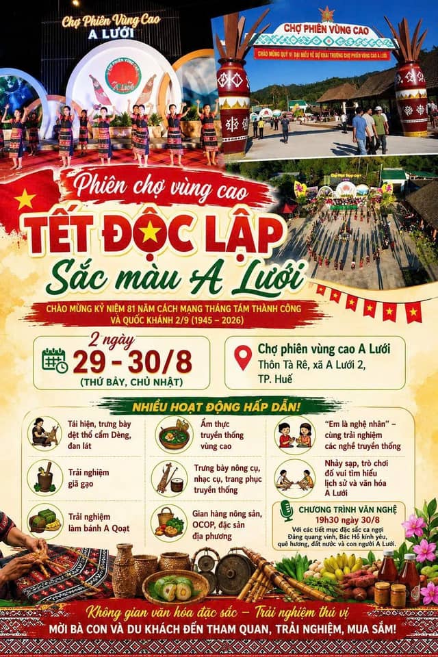 Phiên chợ vùng cao «Tết Độc lập – Sắc màu A Lưới»
