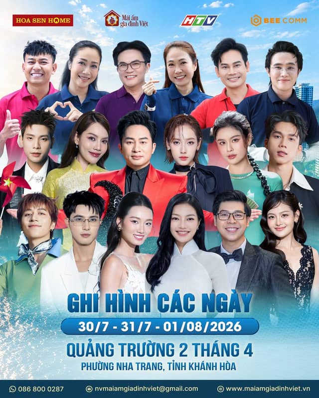 Съёмки телешоу «Mái ấm gia đình Việt» («Вьетнамский семейный очаг»)
