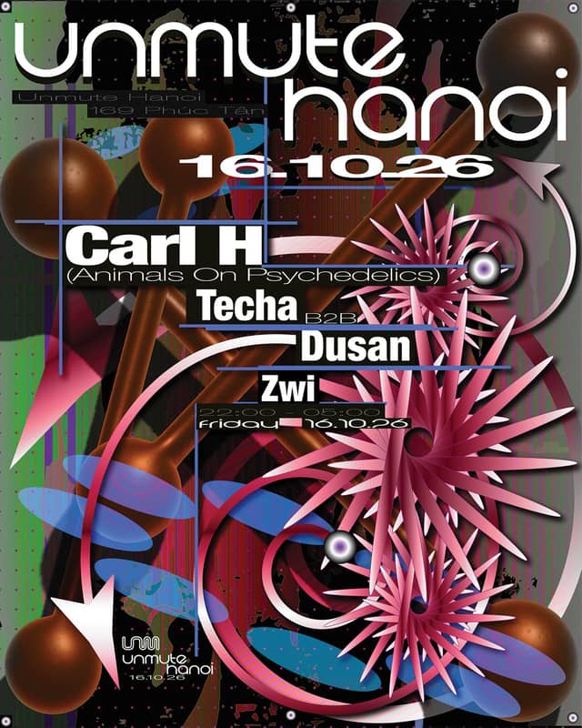 Club night «Unmute w/ Carl H (Animals On Psychedelics), Dusan, Techa, Zwi»