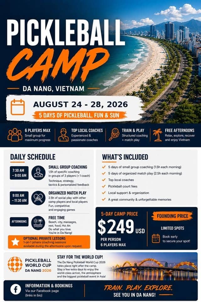 Camp pickleball «Da Nang Pickleball Camp 2026»