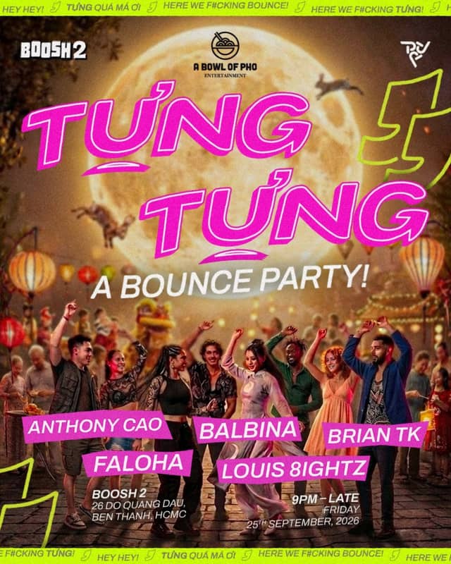 Tiệc club «TƯNG TƯNG #2 – Mid Autumn Edition» tại Boosh 2