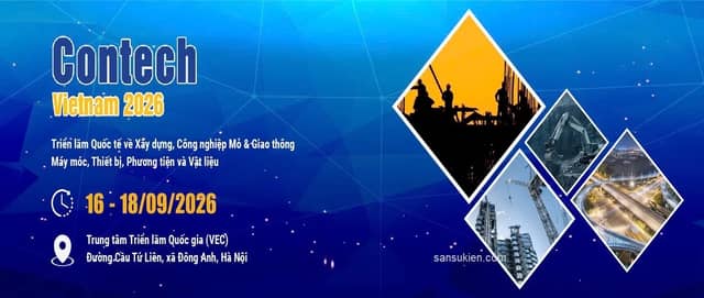 CONTECH VIETNAM 2026 – International Exhibition for Construction, Mining & Transport – Machinery, Equipment, Vehicles and Materials