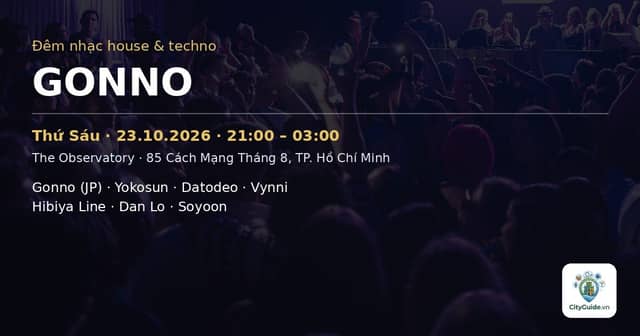 Tiệc club «Gonno» tại The Observatory