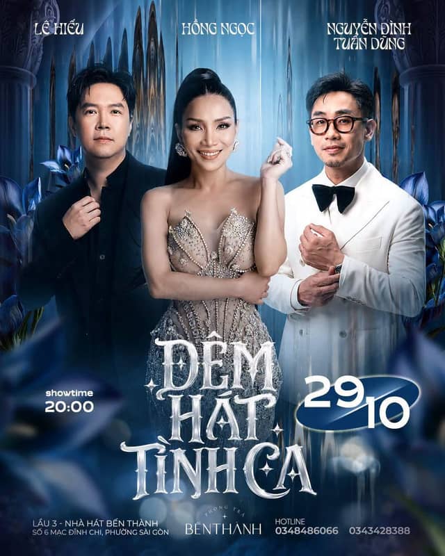 Đêm nhạc «Đêm Hát Tình Ca»: Hồng Ngọc, Lê Hiếu và Nguyễn Đình Tuấn Dũng