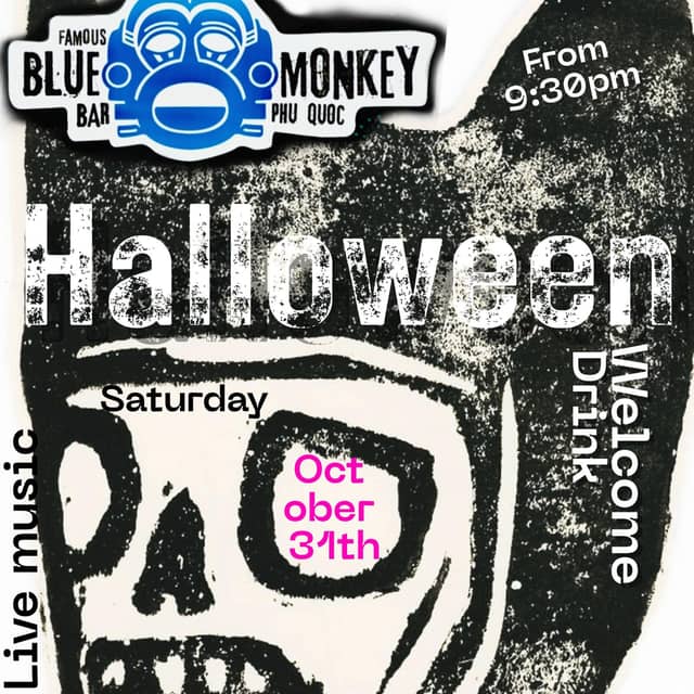 Хэллоуин-вечеринка «Spooky Night Party» в Blue Monkey Bar Phu Quoc