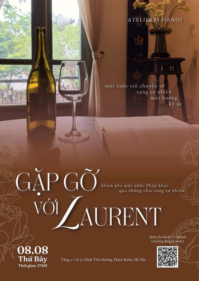 Buổi nếm vang tự nhiên «Gặp gỡ với Laurent»