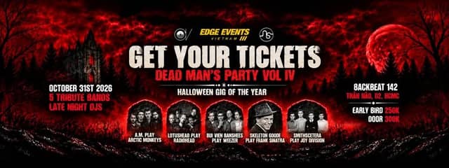 Đêm nhạc Halloween «Dead Man's Party Vol IV» tại Backbeat