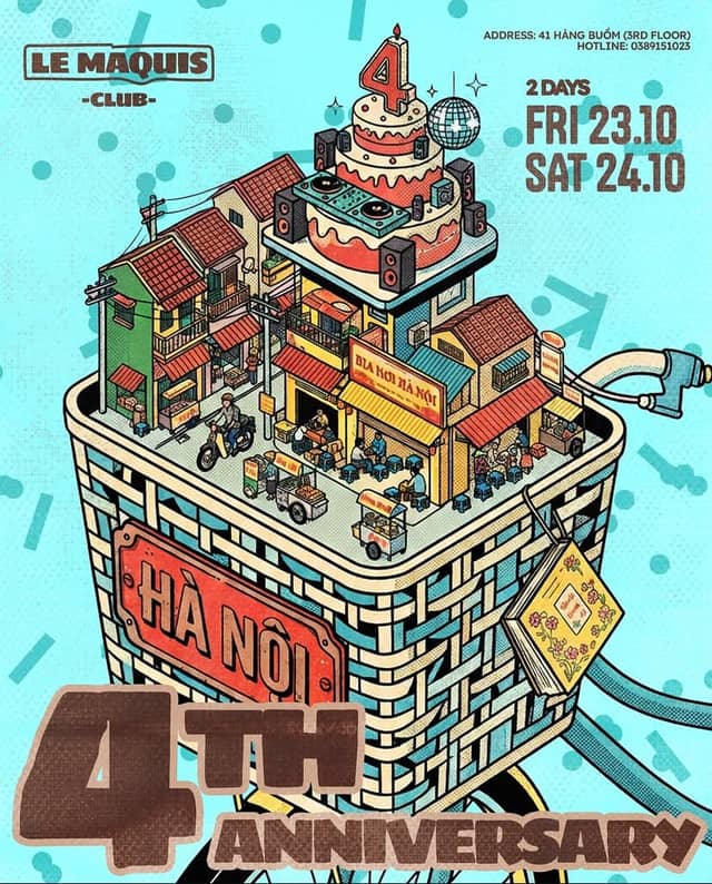 Tiệc club hai đêm «Le Maquis – 4th Anniversary»