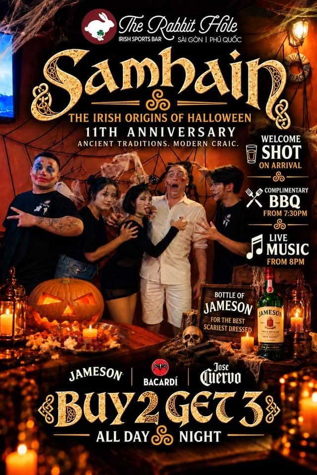 Halloween party «SAMHAIN – AN IRISH HALLOWEEN IN PHU QUOC» at The Rabbit Hole Irish Sports Bar – Phu Quoc