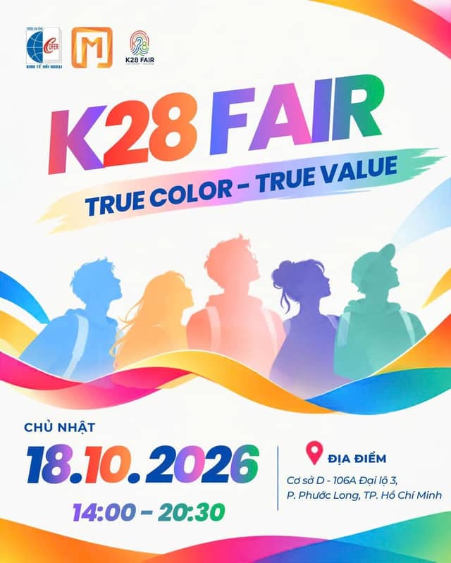 Phiên chợ sinh viên «K28 Fair – True Color, True Value»