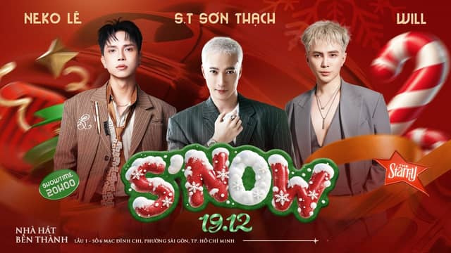 Đêm nhạc «The Starry: S'NOW» — Neko Lê, S.T Sơn Thạch, Will