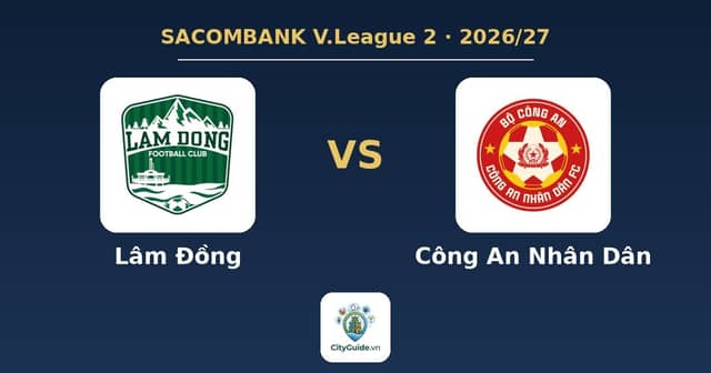 Football match «Lâm Đồng - Công An Nhân Dân»