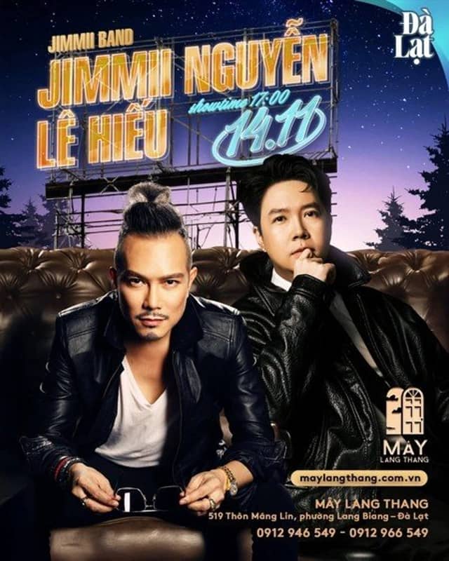 Đêm nhạc «Jimmii Nguyễn – Lê Hiếu» tại Mây Lang Thang