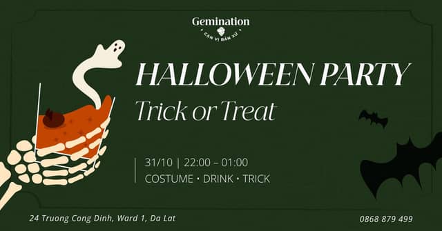 Tiệc Halloween «Trick or Treat» tại Gemination Eatery & Bar