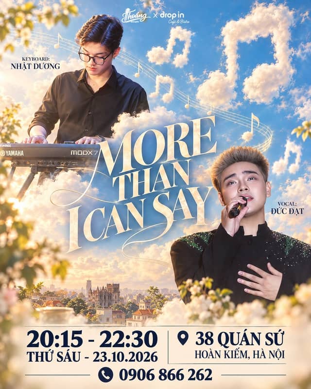 Acoustic night «MORE THAN I CAN SAY» at Thoáng Acoustic