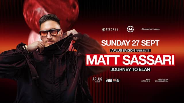 Đêm nhạc điện tử «Journey to Elan» cùng Matt Sassari