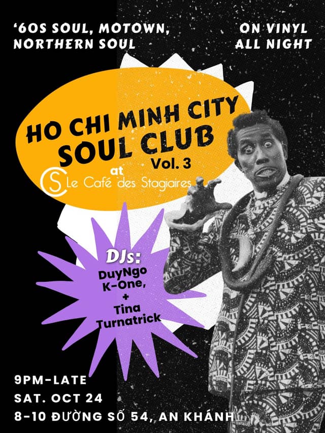 Đêm nhạc vinyl «Ho Chi Minh City Soul Club Vol. 3»