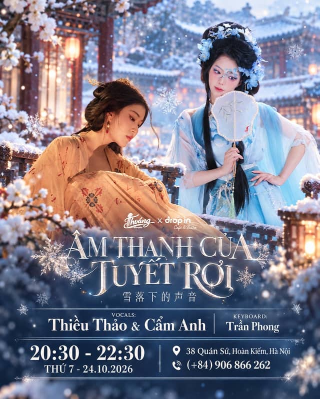 Chinese music night «ÂM THANH CỦA TUYẾT RƠI» (The sound of falling snow) at Thoáng Acoustic
