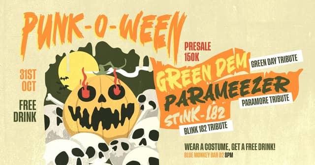 Đêm nhạc tribute Halloween «PUNK-O-WEEN FEST» tại Blue Monkey Saigon