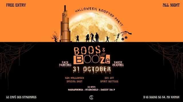 Tiệc Halloween «Boos & Booze» tại Le Café des Stagiaires