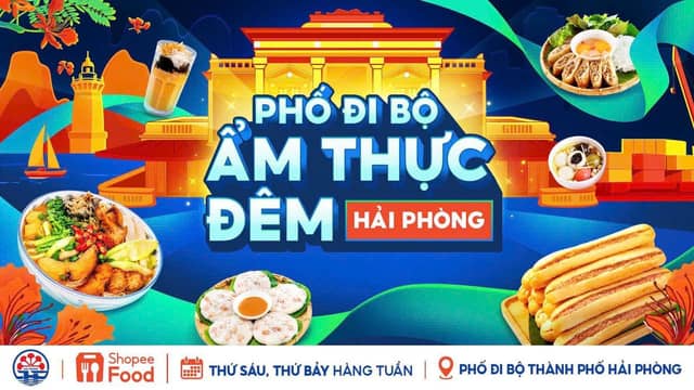 Уличные выступления «Phố đi bộ ẩm thực đêm thành phố Hải Phòng»