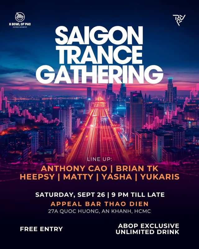 Tiệc club «Saigon Trance Gathering #3» tại Appeal Bar