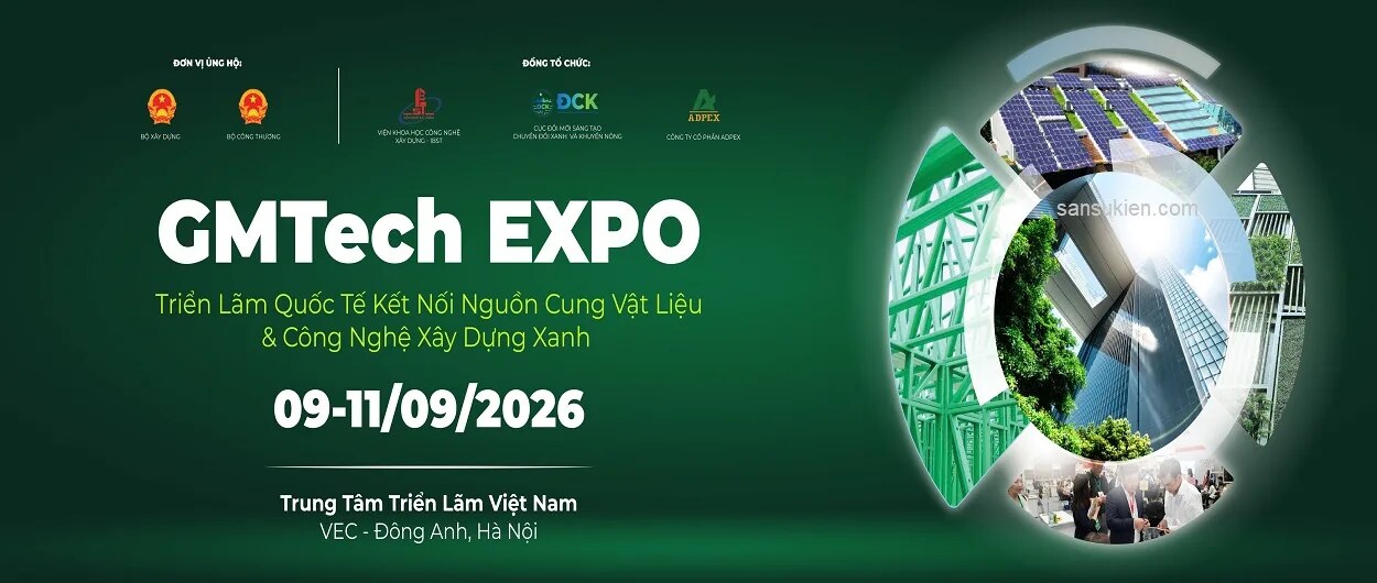 International Exhibition for Connecting Green Building Materials and Technologies (GMTech) logo